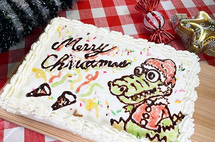 クリスマスアートデコケーキ